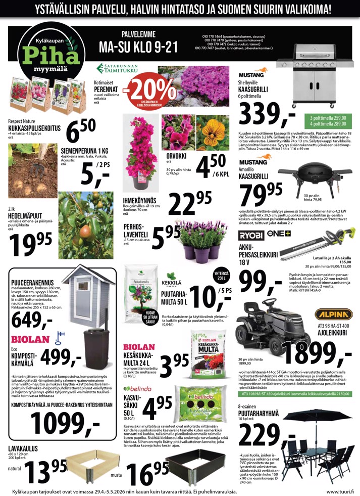 Tuuri Kyläkauppa Veljekset Keskinen sivu 6