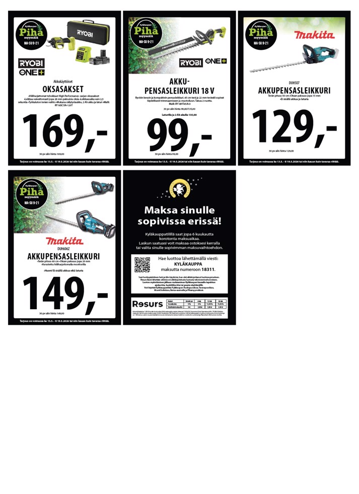 Tuuri Kyläkauppa Veljekset Keskinen sivu 29