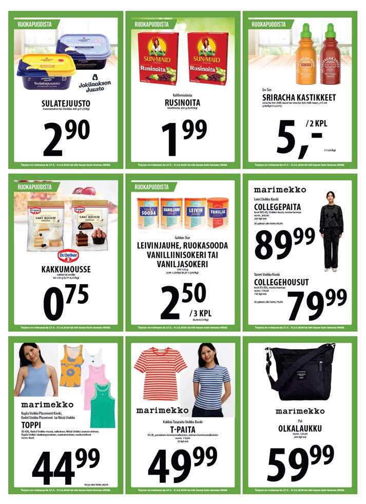 Tuuri Kyläkauppa Veljekset Keskinen sivu 12