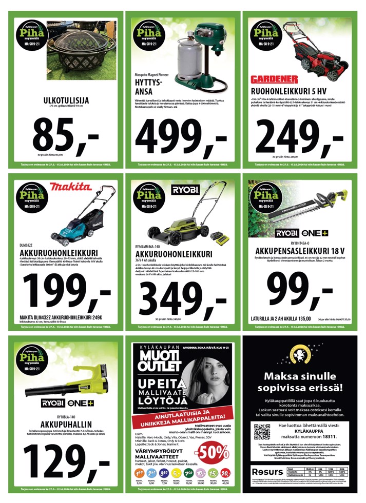 Tuuri Kyläkauppa Veljekset Keskinen sivu 28