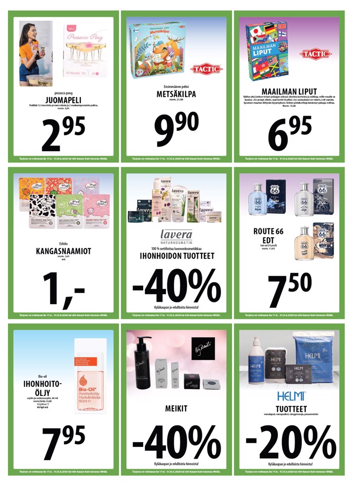 Tuuri Kyläkauppa Veljekset Keskinen sivu 21