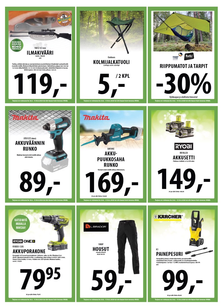 Tuuri Kyläkauppa Veljekset Keskinen sivu 30