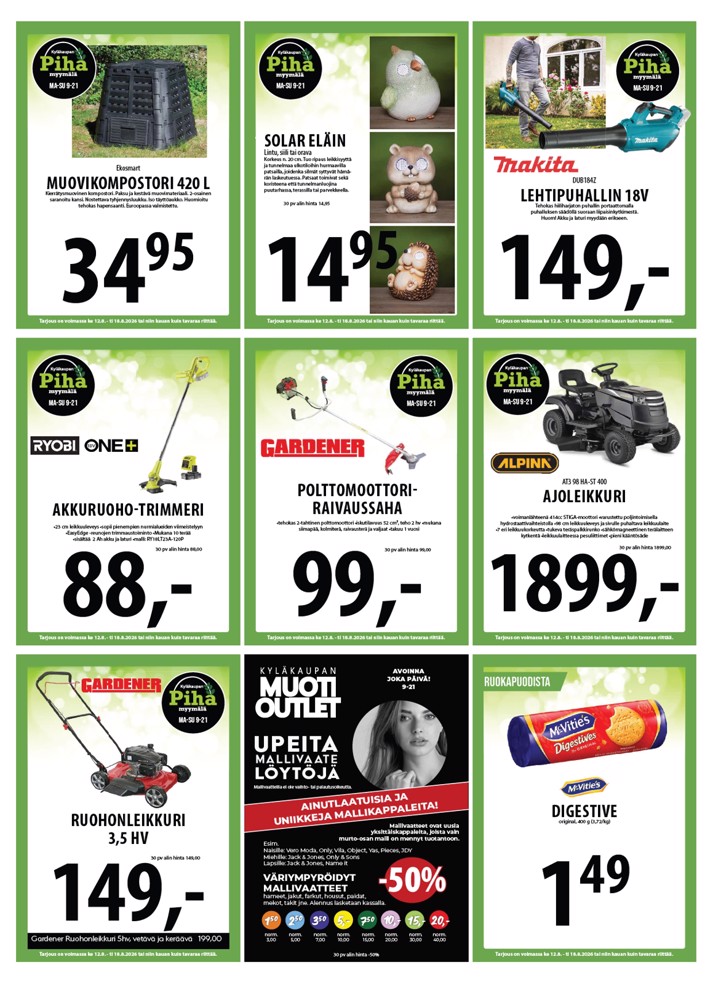 Tuuri Kyläkauppa Veljekset Keskinen sivu 24
