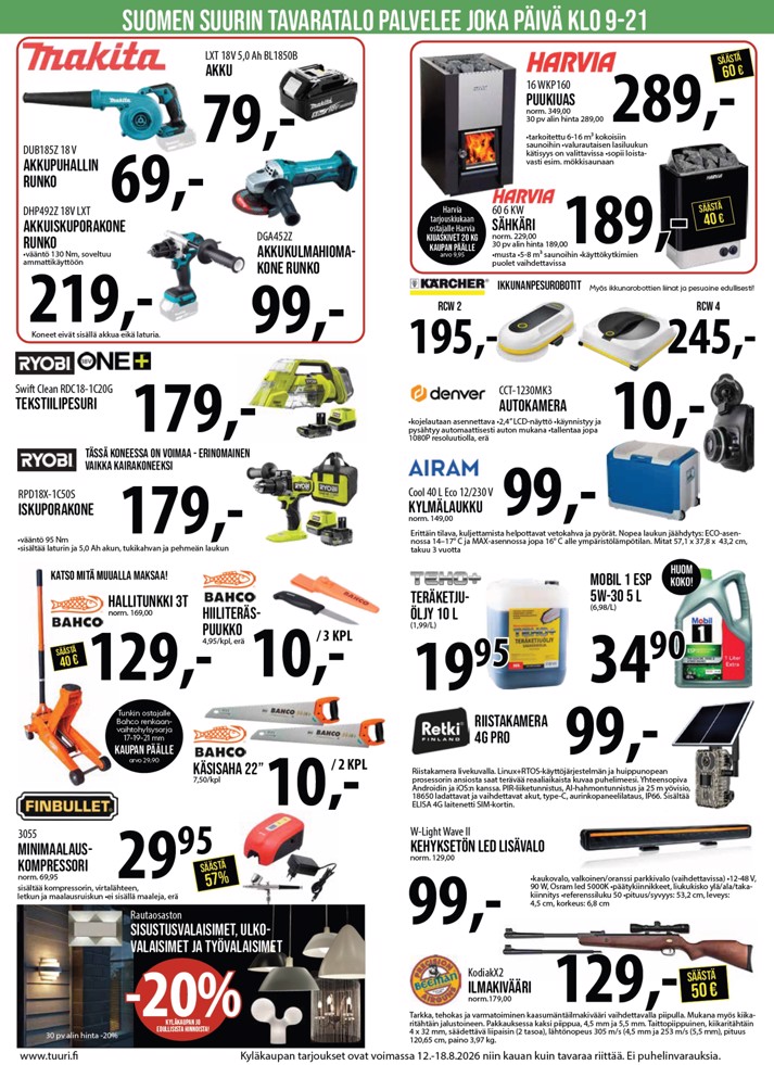 Tuuri Kyläkauppa Veljekset Keskinen sivu 5
