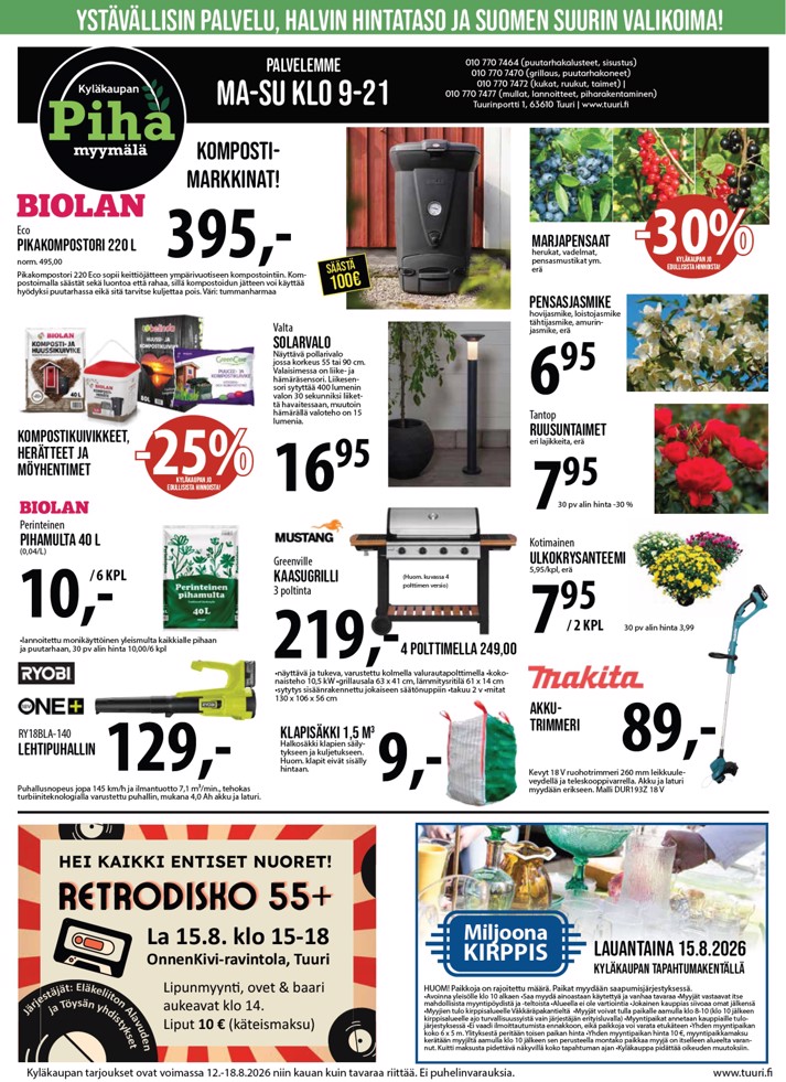 Tuuri Kyläkauppa Veljekset Keskinen sivu 6