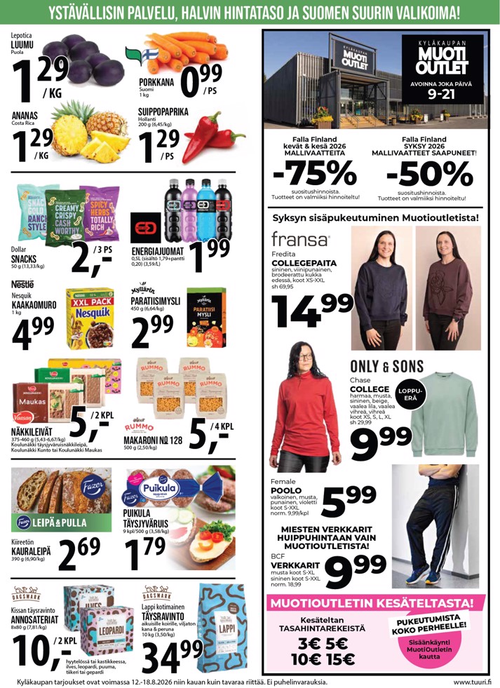 Tuuri Kyläkauppa Veljekset Keskinen sivu 8